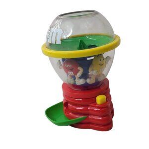 M&M’s Fun Machine Spinning Candy Dispenser Red Yellow Green Plastic
